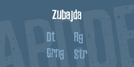 Zubajda font