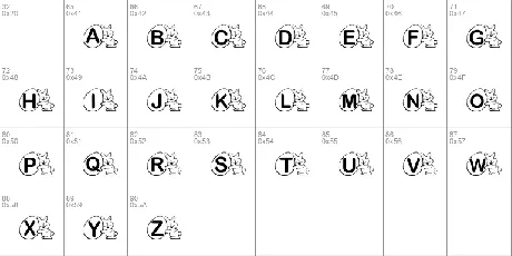 KR Mr. Bunny font