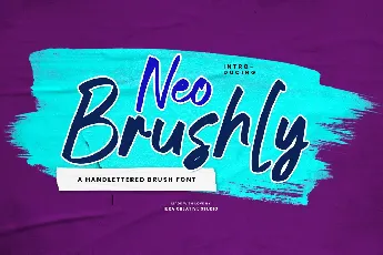 Neo Brushly Personal Use font