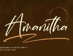 Amanitha font