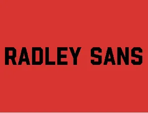 Radley Sans font