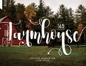 Farmhouse font