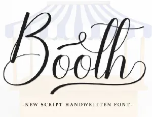 Booth Script font