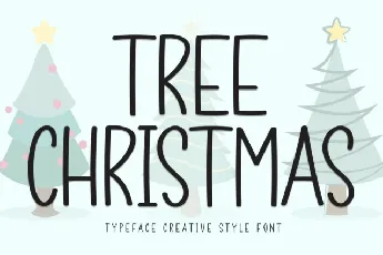 Tree Christmas Display font