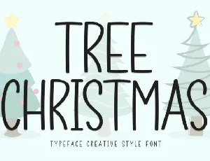 Tree Christmas Display font