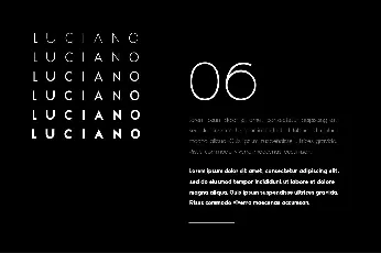 Luciano font