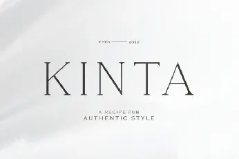 Kinta font