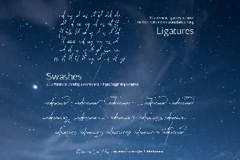 Blossoming Constellation free font