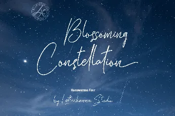 Blossoming Constellation free font