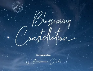 Blossoming Constellation free font