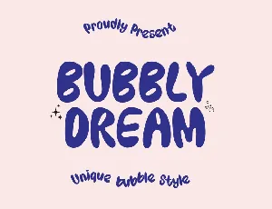 Bubbly Dream font