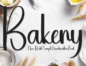 Bakery Script font