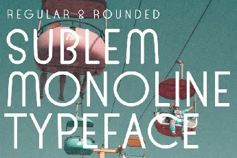 Sublem Monoline font