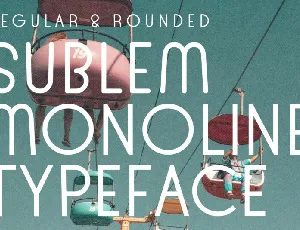 Sublem Monoline font