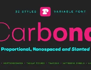 Carbona Family font