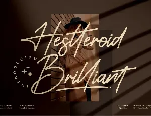 Hestteroid Brilliant font