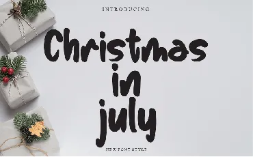 Christmas In July font