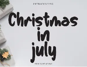 Christmas In July font