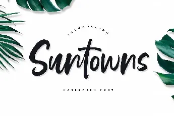 Suntowns Script font