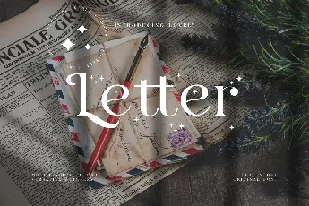 Letter font