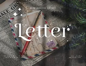 Letter font