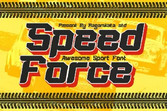 Speed Force Display font