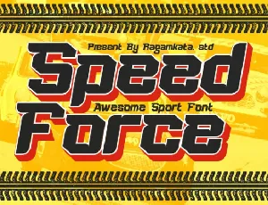 Speed Force Display font