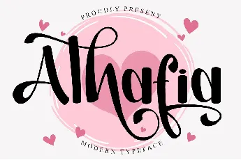 Athafia-PERSONAL USE font