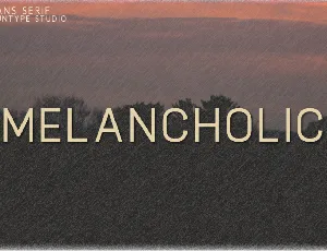 Melancholic font