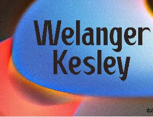 Welanger Kesley font