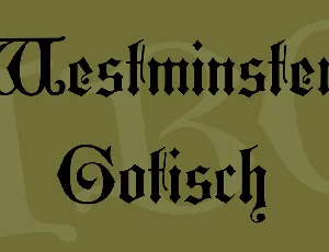 Westminster Gotisch font