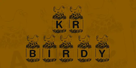 KR Birdy font