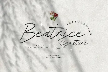 Beatrice Signature Personal Use font