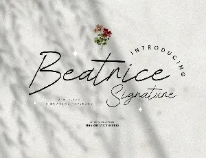 Beatrice Signature Personal Use font