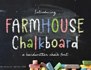 Farmhouse Chalkboard font