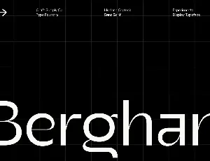 Berghan font