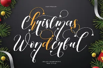 Christmas Wonderful font