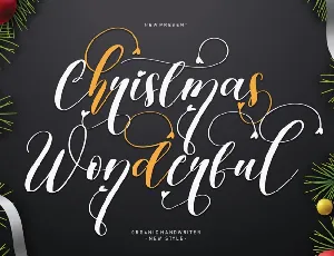 Christmas Wonderful font