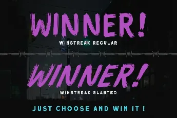 Winstreak font