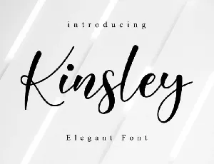 Kinsley Calligraphy font