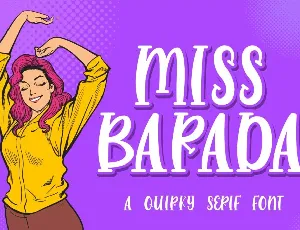 Miss Barada Personal Use Only font