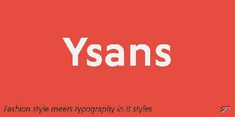 Ysans Family font