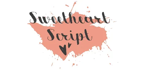 Sweetheart Script Free font