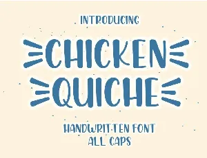 Chicken Quiche font