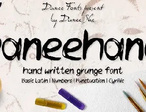 Daneehand Demo font