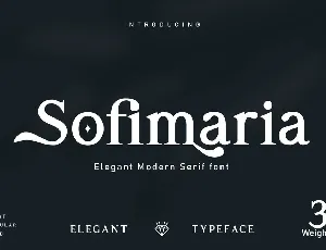 Sofimaria font