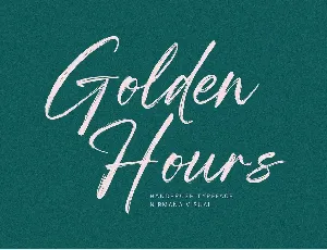 Golden Hours - Demo Version font