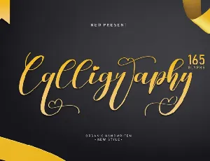 Calligraphy font