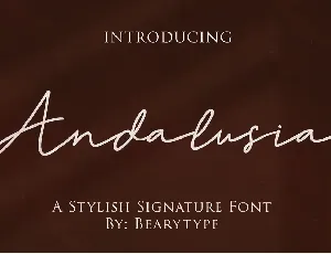 Andalusia font