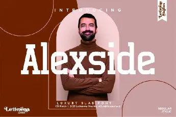 Alexside Slab font